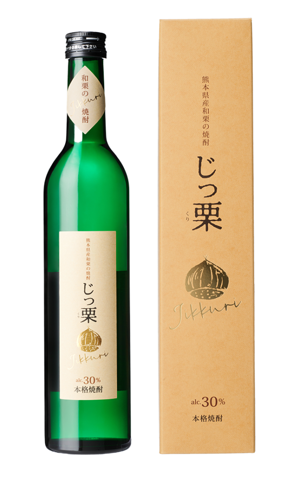 熊本県産和栗焼酎4本セット(じっ栗 30度 瑞鷹) 500ml×4本